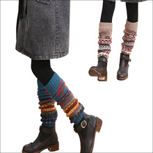 Meias térmicas de caxemira, meias femininas quentes coloridas de lã para inverno 2024 - compre barato