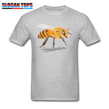 Bee Men T-shirt 3D Bee Print Men's T Shirts Cotton Fabric Clothes Guys Grey Tshirt Crew Neck Tshirts Students Funky Streetwear 2024 - buy cheap