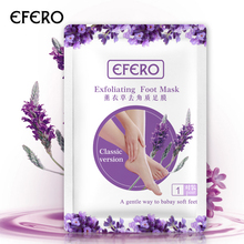 efero Exfoliating Foot Mask Peeling Dead Skin Socks for Pedicure Socks Lavender Peel Feet Mask Foot Care Cream Moisturizing 2024 - buy cheap