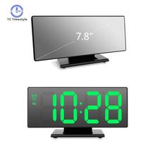 Reloj despertador Digital LED para decoración del hogar, cronógrafo electrónico multifunción con pantalla nocturna de escritorio 2024 - compra barato