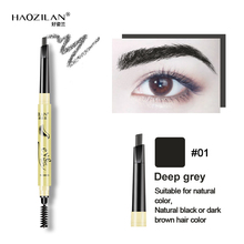 HAOZILAN 6Colors Double-end Automatic Rotatable Eyebrow Pencil Waterproof Eye Makeup Cosmetic Pen Multifunctional eyebrow pencil 2024 - buy cheap