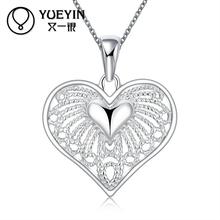 Оптовая продажа серебряное ожерелье ювелирные изделия для женщин Свадебные высококачественные классические кристаллы в форме сердца 2024 - купить недорого