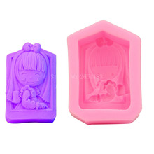 Molde de silicona de princesa para Fondant, herramienta para hacer jabón de manos, pastel, Cupcake, gelatina, Mousse, decoración de Chocolate, para hornear 2024 - compra barato