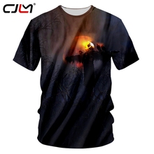 CJLM-Camiseta de cuello redondo de calabaza de Halloween para hombre, camiseta de poliéster con estampado de espantapájaros 3D, chándal de venta directa 2024 - compra barato