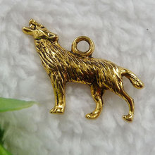 160 pieces antique gold wolf charms 27x16mm #155 2024 - buy cheap