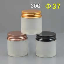 50PCS 30g  Transparent frosting Portable Cosmetic Empty Jar Pot Eyeshadow Makeup Face Cream container Round Refillable Bottles 2024 - buy cheap