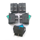 Interruptor de luz iluminado, 2 posições, 4 pinos liga desliga, interruptor de botão de pressão 15a/250v 20a/125v kcd4, 5 unidades - foto 2026