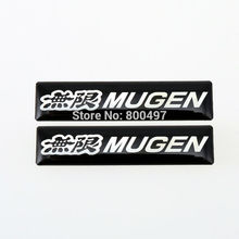 2 x Newest 3D Car Styling Aluminum Glue Decal Car Trunk Emblem Car  Adhesive Badge for Mugen 2024 - buy cheap