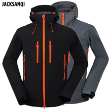 JACKSANQI Men's Winter Softshell Hiking Jackets Ski Camping Trekking Jacket Waterproof Outdoor Sports Hooded Male Coats RA088 2024 - buy cheap