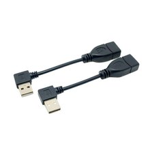 90 grados A la izquierda y en ángulo recto USB 2,0 A macho A USB 2,0 adaptador/extensor hembra Cable 10cm 20cm 40cm 0,1 m 0,2 m 0,4 m 2024 - compra barato