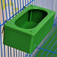 Pet Birds Hanging Feeding Trough Parrot Food Water Bowl Feeding Splash-proof Cup Plastic Bird Pigeons Cage Feeder 2024 - buy cheap