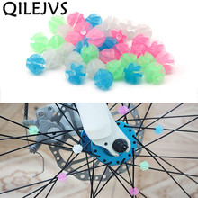 QILEJVS  36X Colorful Plastic Cycle Bike Wheel Spoke Clip Luminous Beads Bicycle Decors 2024 - buy cheap