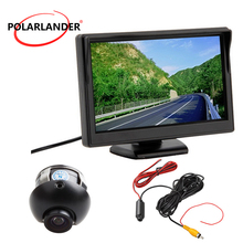 Reversing Camera Bus/Car With Lamp 5 Inch TFT Screen HD Desktop Parking Monitor Plug-In Rear Cam 18.5mm LED Night Vision 12-24V 2024 - buy cheap
