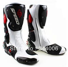 New Cool boots high quality white motorcycle boots Pro Biker SPEED Racing Boots,Motorbike boots 2024 - buy cheap