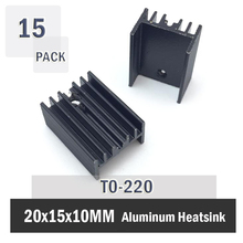 15Pcs Gdstime  20*15*10MM TO-220 Heatsink TO 220 Heat Sink Transistor Radiato rAluminum Heatsinks  TO220 Cooler Cooling 2024 - buy cheap