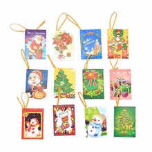 ANGRLY-Bolsa de tarjeta de deseos, adornos navideños para el hogar, colgante de pared, adornos de Navidad, 100 Uds. 2024 - compra barato