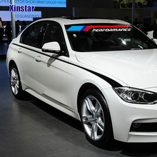 2pcs M power performance car windows sticker for BMW F30 F10 316 318 320 330 335 520 530 550 750 E46 E60 E90 E36 E70 2024 - buy cheap