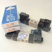 1x 4V220-08 5Ports2Position Double Solenoid Pneumatic Air Valve 1/4" BSPT AC110V 2024 - buy cheap