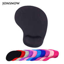 JONSNOW Wrister Mouse pad with Gel Wrist Rest Mousepad Gaming Office Black Silicone Gel Mat for Desktop Laptop Non-slip Mise 2024 - buy cheap