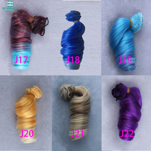 1pcs 15cm*100CM doll Wigs two color gradients Hair for dolls 1/3 1/4 BJD/SD diy Modeling Brown Blonde Black Milk 2024 - buy cheap