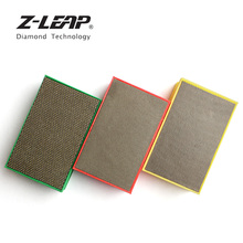 Z-LEAP 3pcs/lot Electroplated Diamond Hand Polishing Pad Foam Back Glass Granite Marble Grinding Disc Diamond Hand Sanding Tool 2024 - buy cheap