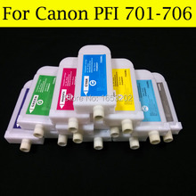 Cartucho de tinta recargable para impresora Canon PFI-704, 700ML(12 Uds.), sin Chip, para Canon iPF8300, iPF8310 2024 - compra barato