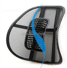 Car Seat Chair Massage Back Lumbar Support Mesh Ventilate Cushion Pad Black, knead Mesh Back Lumbar Cushion 2024 - buy cheap