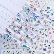 YWK 60 PCS Pretty Nails Wraps Flower Water Transfers Nail Art Stickers Foil Manicure Decal Decoration DIY Nail Tools 2024 - buy cheap