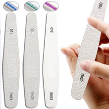 30Pcs Thick Professional Nail File 150/180/240 Buffer Block UV Gel Varnish Emery File Sandpaper Nail Files White/Gray/Black 2024 - buy cheap