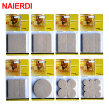 NAIERDI 2-32PCS Self Adhesive Mat Table Chair Round Furniture Leg Pad Protector Feet Floor Square Slip Mats Bumper Home Hardware 2024 - buy cheap