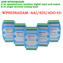 6ch terminal analógico entrada/4ch optoelectronic digital entrada/módulo de saída com comunicação rs485 modbus rtu para a coleta de dados 2024 - compre barato