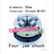 50mm four jaw chuck Manual chuck woodworking lathe tool Internal thread M14X1 free shipping 2024 - buy cheap