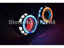 3.0HQT H1 H3 cold neon auto hid bi xenon projector lens kits with double ccfl angel eyes By HongKong Post Free Shipping 2024 - купить недорого