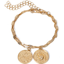DIEZI 2019 new Vintage Gold Silver Color Bracelet Bangle For Women Fashion Accessories Punk Coin Charm Chain Bracelet Steampunk 2024 - buy cheap
