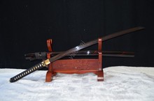 Dragon tsuba handmade japanese sword samurai katana full tang red blade fold steel battle ready 2024 - buy cheap