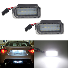 2pcs 3W White 12V LED Canbus License Number Plate Lights Bulb For Ford Fiesta JA8 Focus S-MAX C-MAX Mondeo Kuga Galaxy 2024 - buy cheap