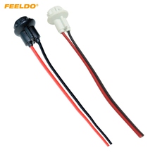 Feeldo 20 peças t10 branco/preto para carro, suporte para base de lâmpada led 194, tomada para estilo de carro # hq2897 2024 - compre barato