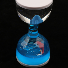 Fish Dolphin Floating Liquid Motion Hourglass Bubbler Timer Desk Fidget Toy Gift 2024 - buy cheap