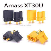 Amass XT30U Male Female 2mm Golden Connector / Plug Bullet Connector Upgrade XT30 For RC FPV Lipo Battery RC Quadcopter 2024 - buy cheap