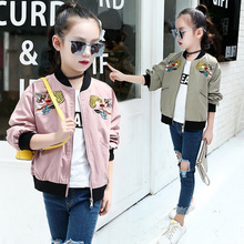 2019 New Spring Baby Coat And Jacket For Girl Cartoon Graffiti Windbreaker Children Brand Kids Coats Girls Baseball Sweatshirts 2024 - buy cheap