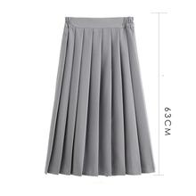 Women Summer JK High School Uniform Skirt Japanese Preppy Style Plus Size Pleated A-line Skirt Grey 5XL 2024 - buy cheap