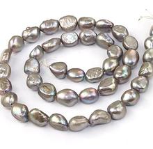 Unique Pearls jewellery Store,Grey Rice Freshwater Pearl Cultured Pearl 8mm Loose Beads LC3-0141 2024 - buy cheap