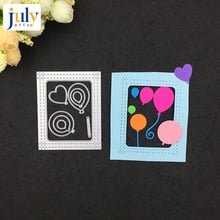 Jjulho arts moldura de aço carbono para corte de balão, metal cortador de papel prateado para scrapbook 2024 - compre barato