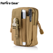 Refire gear bolsa de cintura tática camuflada, bolsa militar masculina para airsoft e paintball, bolsa de cintura pequena durável para motocicleta 2024 - compre barato