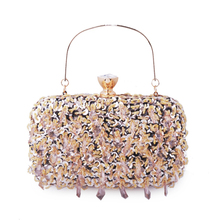 Women Diamond Wedding bride Shoulder Crossbody Bags Gold Clutch Beaded Tassel Evening Bags Party Purse banquet Handbags 2024 - buy cheap