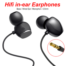 3.5mm In-Ear Earphone with Mic Heavy Bass Fashion Music Earbuds Gaming Headset for Phone iPhone 7 Plus Samsung Xiaomi 2024 - buy cheap