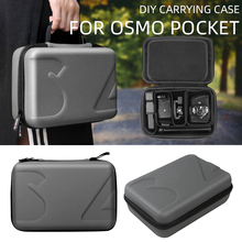 DIY переносной чехол для DJI OSMO Карманный ручной карданный PU Сумка для хранения Коробка для Osmo экшн Gopro Sjcam Xiaoyi аксессуары для камеры 2024 - купить недорого