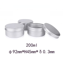 20pcs 92*45mm 200ml Metal aluminum tin cosmetic tins can empty Perfume oil wax container box pomade tins cream pot jars frost 2024 - buy cheap