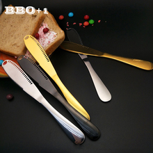 6 piezas cuchillo de mantequilla de acero inoxidable, rebanador de queso, cuchillo 2024 - compra barato