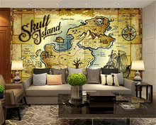 Beibehang-papel tapiz personalizado 3d, foto Mural Retro nostálgico, Barco Pirata, navegación, como fondo de pantalla de TV, pintura decorativa, papel de pared 3d 2024 - compra barato